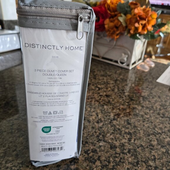 Brandnew 3-Piece Cotton Duvet Cover Set SYLVIE - Multi-Colour by Distinc… - Picture 5 of 6